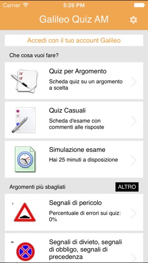 Galileo Quiz AM