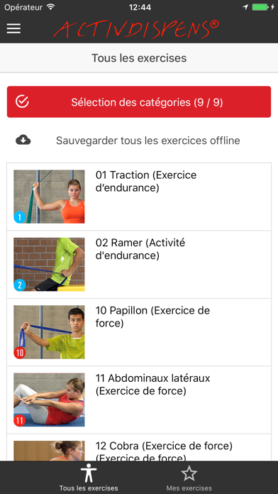 Screenshot #1 pour ACTIVDISPENS® -  Bouger malgré une dispense