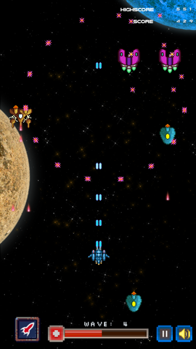 Pixel Spaceship ~ 宇宙船ゲーム : ロケットゲーム : シューティングゲームのおすすめ画像2