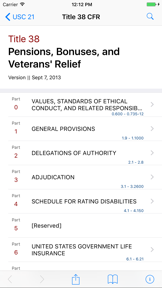 38 CFR - Pensions, Bonuses, and Veterans (LawStack screenshot