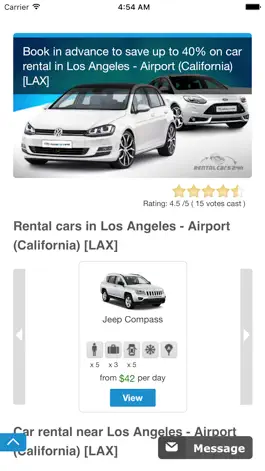 Game screenshot Car hire LAX - Los Angeles USA apk
