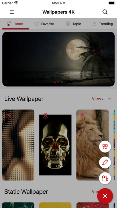 Live Wallpaper - Home Screen Screenshot