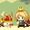 Brave Caravan features pixel art characters dashing through an exhilarating Action RPG setting
