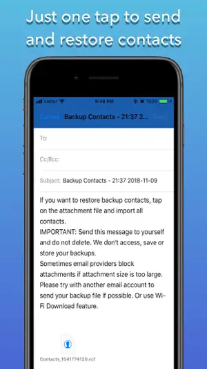 Backup Contacts Cleaner Pro screenshot 4