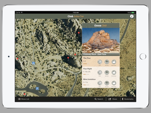 ‎Joshua Tree Rock Climbing Screenshot