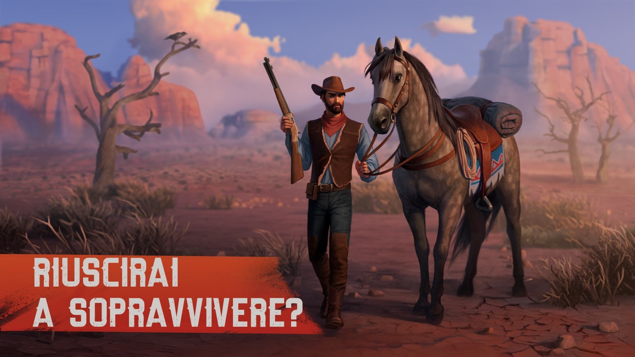 Westland Survival - Cowboy RPG iOS Mod IPA screenshot 1 - iOS game interface