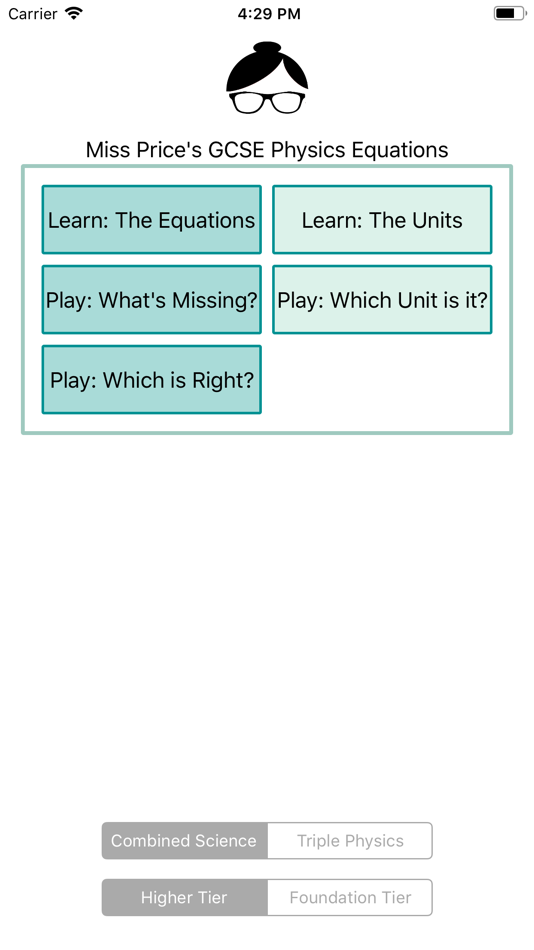 #1. Miss Price Physics Equations (iOS) 由: Alixandra Price
