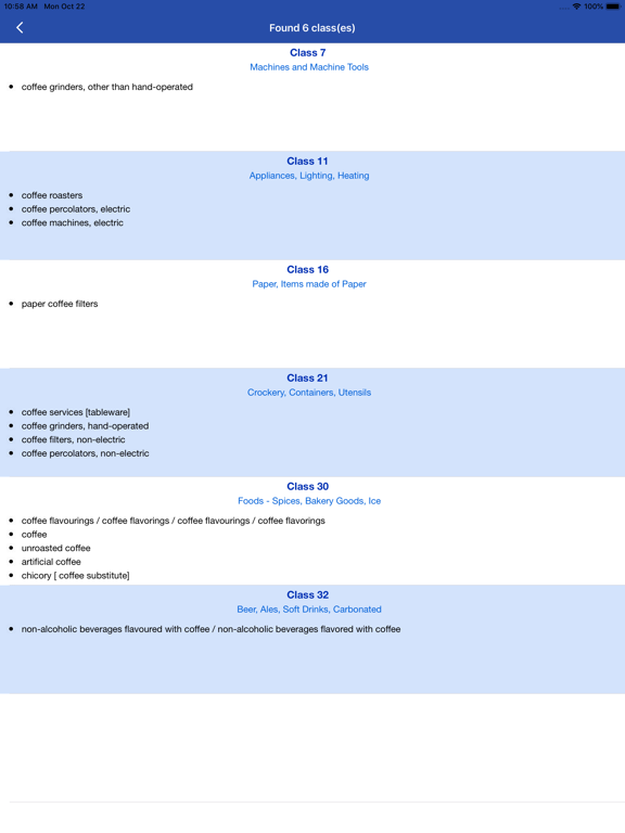 UK Trademark Search Tool iPad screenshot