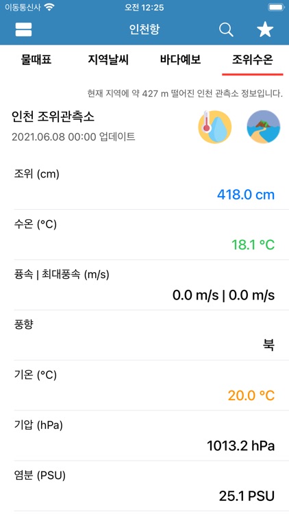 오늘의물때 - 바다낚시를 위한 물때와 날씨+ 조석예보 screenshot-3
