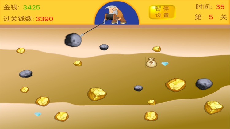 Gold Miner Free：Classic dig Gems Journey