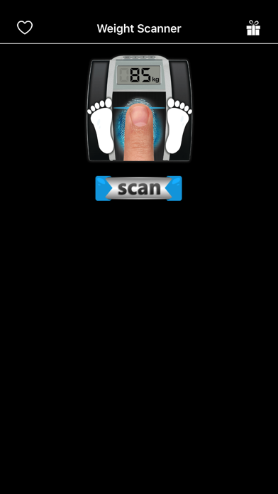 Weight Finger Scanner Prank Screenshot