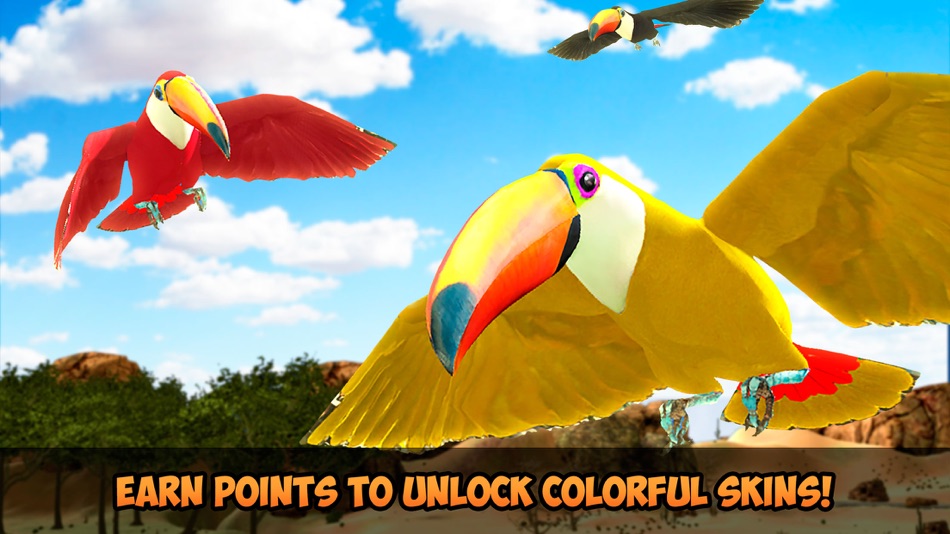 #4. Toucan Simulator 3D: Bird Life (iOS) Podle: Tayga Games OOO