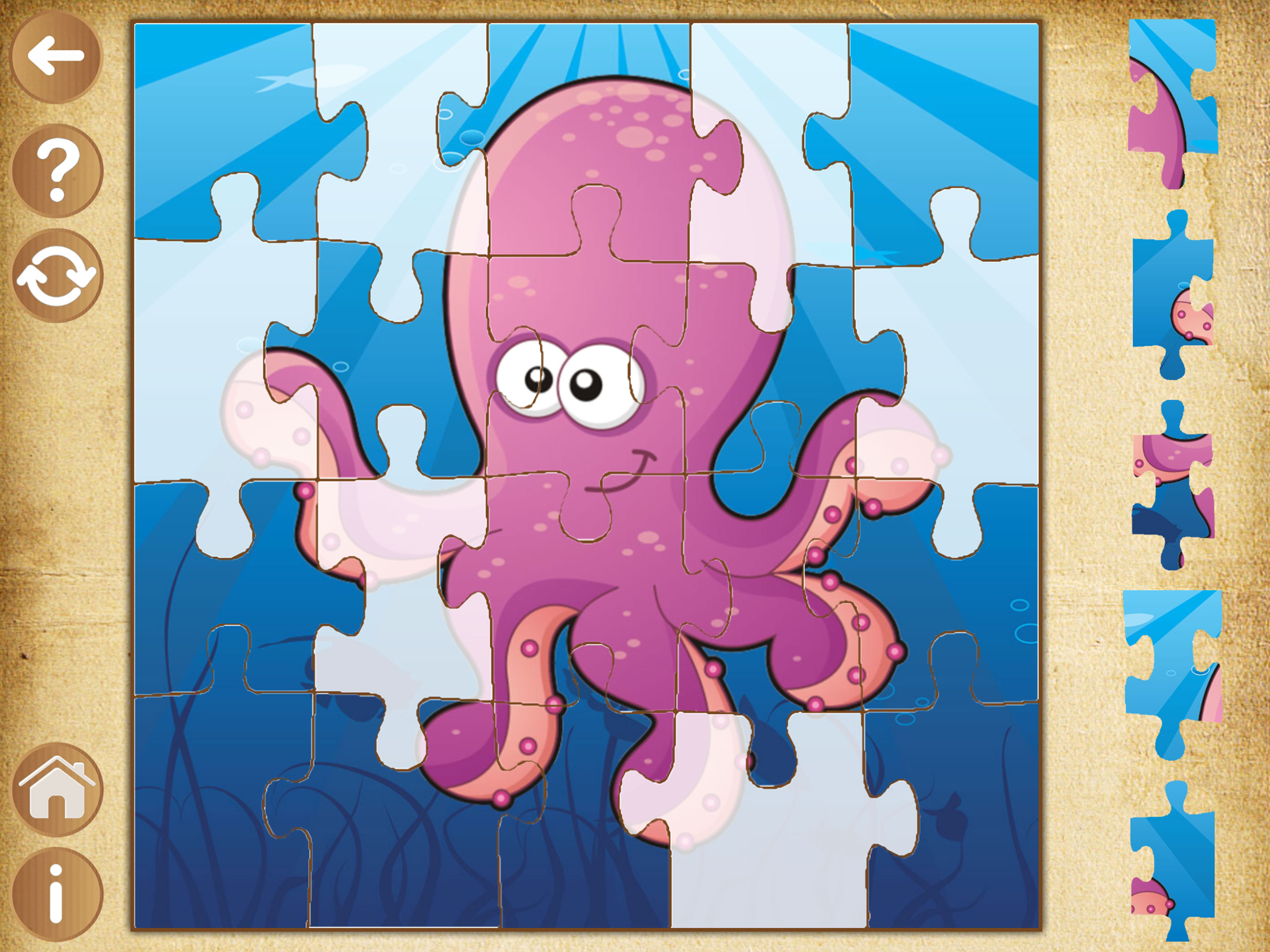 Marine Animals Puzzle - Learning games for toddler screenshot 6