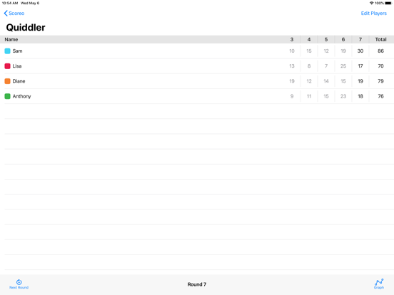 Screenshot #4 pour Scoreo - Score Keeper