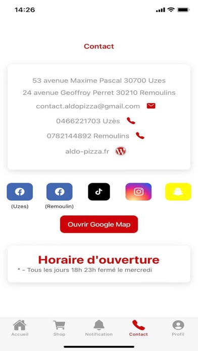 Aldo Pizza Screenshot