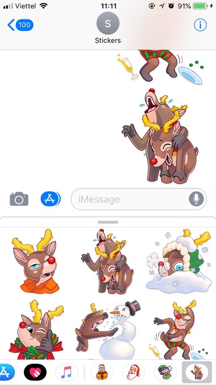 Christmas Mr Deer Sticker 2019