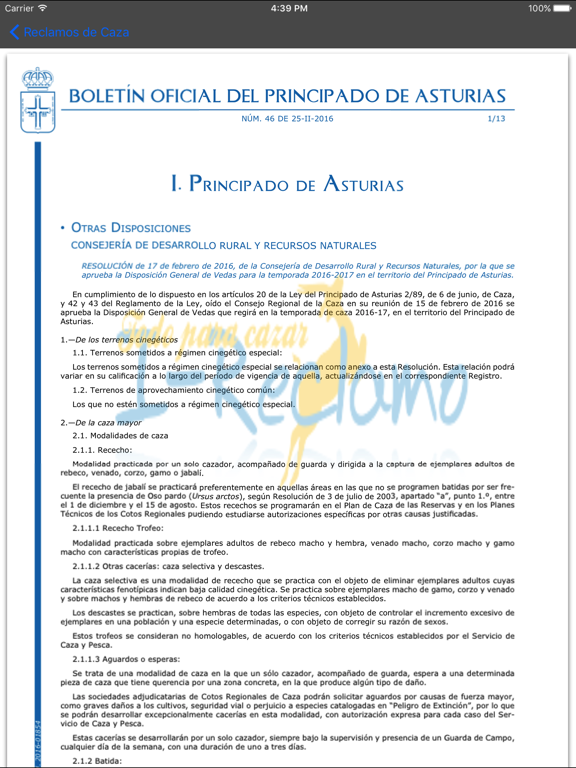 Screenshot #5 pour ReclamoApp, Reclamos de Caza