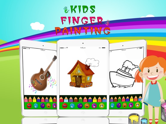 Screenshot #4 pour kids finger painting: handpaint on pics