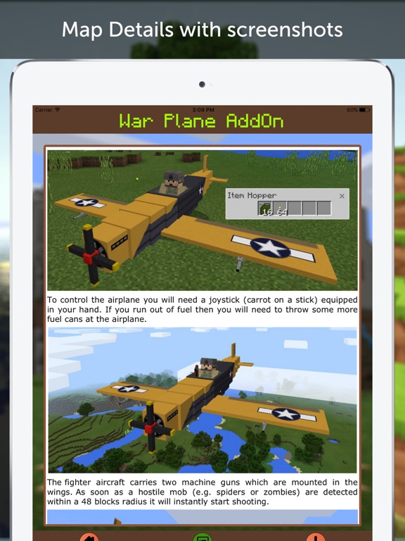 Screenshot #6 pour War Plane AddOn for Minecraft PE