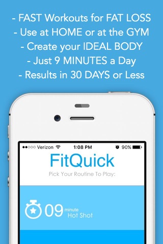 Fit Quick FREE - Gym Fitness Trainer Body Workouts screenshot 2