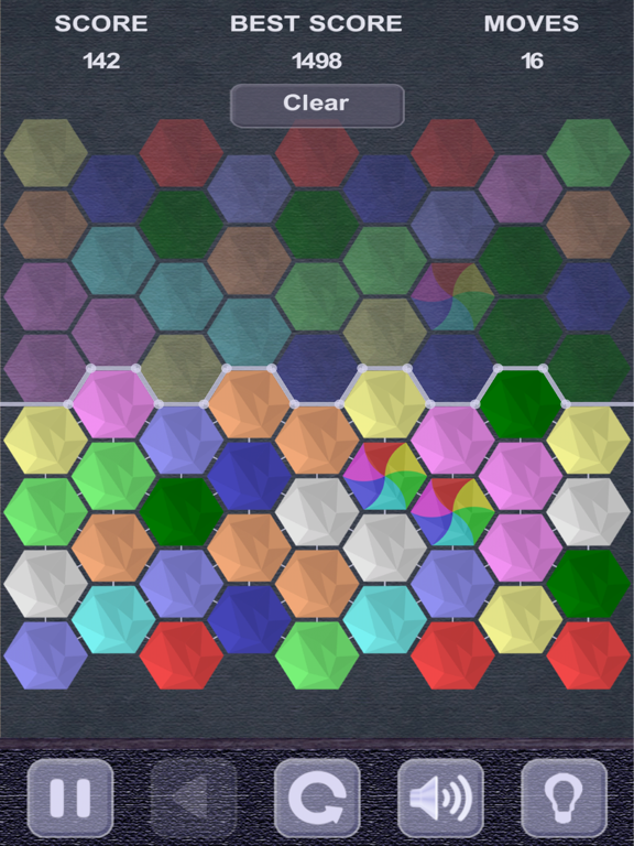 Bubbles Hexagon Puzzle iPad screenshot
