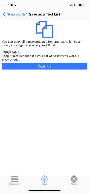 ‎*Passwords* Copy & Paste Screenshot