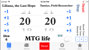 MTG life - life counter for your game screenshot