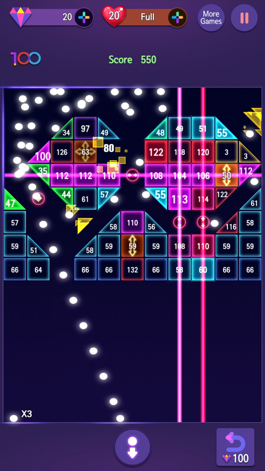 #8. Neon Bricks Master (iOS) 由: tunupgames
