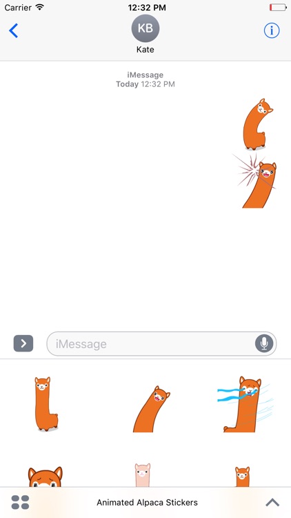 Alpaca Animated Stickers For iMessage