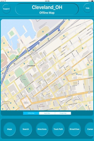 Cleveland OH Offline City Maps Navigation - náhled