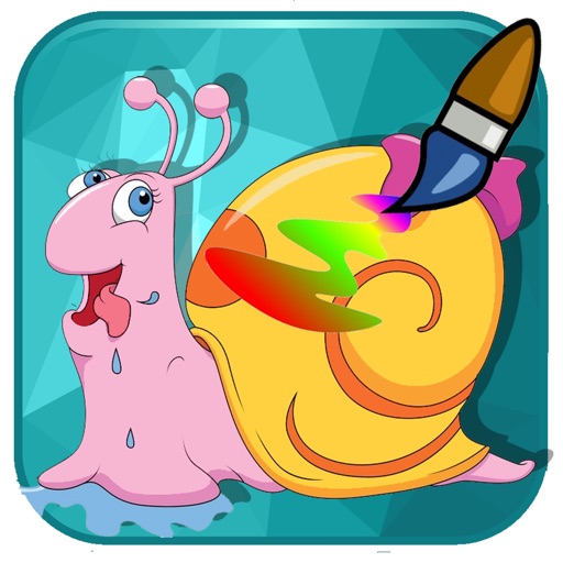 Coloring Book For Kids Games Snail Version