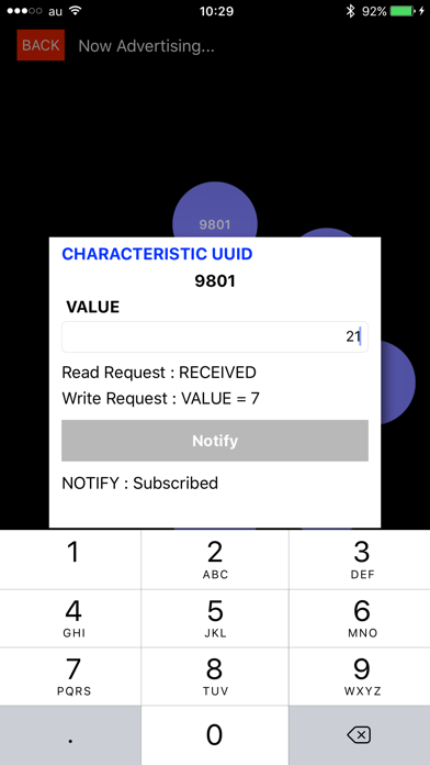 Screenshot #3 pour My BLE Simulator