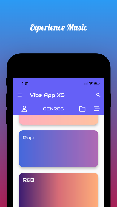 Vibe App XS - Music Player Screenshot