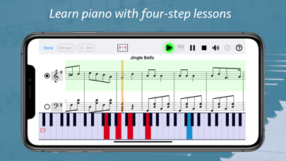 Screenshot #1 pour Piano eTutor Pro: learn piano