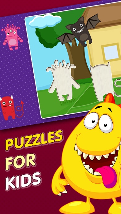 Screenshot #1 pour Puzzle Monstres:Jeux éducatif pour enfants garçons