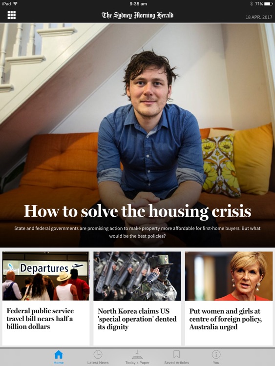 The SMH for iPad