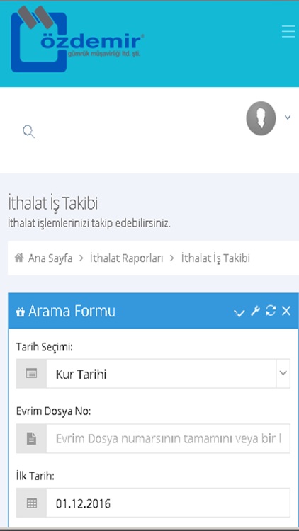 Özdemir Gümrük Online screenshot-3