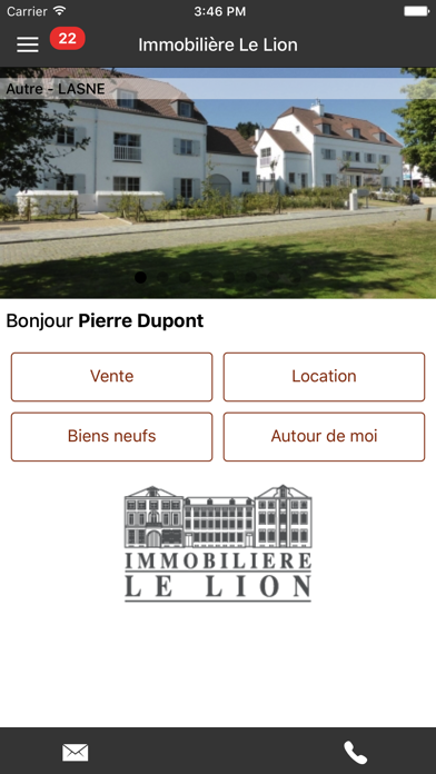 How to cancel & delete Immobilière Le LION from iphone & ipad 2