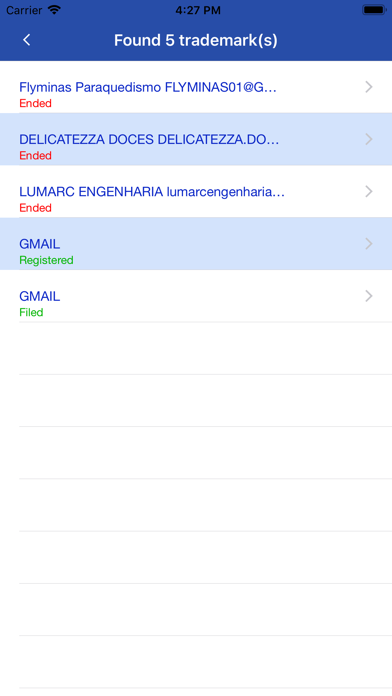 Brazil Trademark Search Tool Screenshot