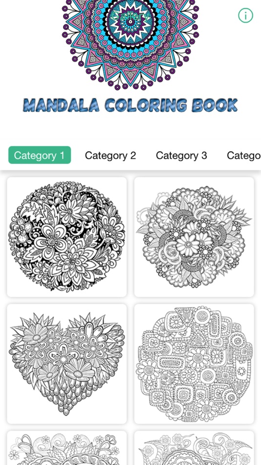#1. mandala coloring book therapy games for adults (iOS) От: Sim Kemthong