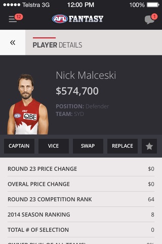 AFL Fantasy screenshot 2