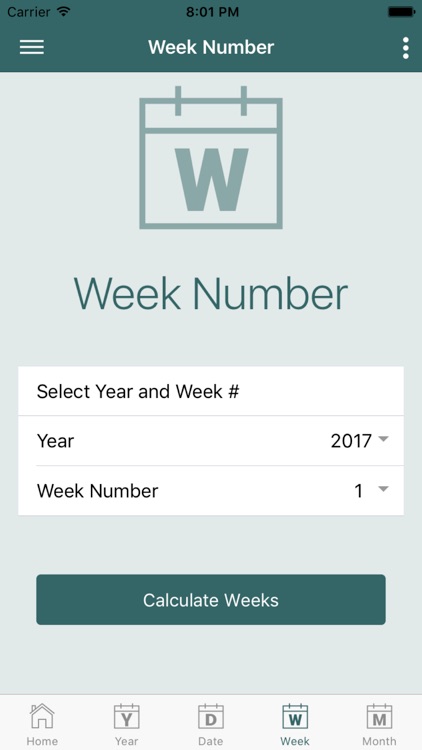 Timeshare Week Calculator