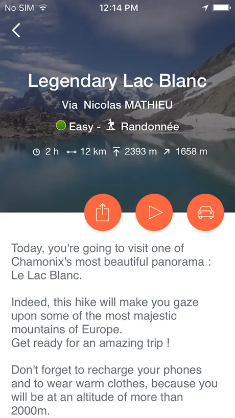 Mhikes, geo-guided hikes.