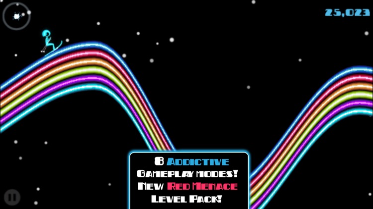 Ski On Neon - Top Flying Game!