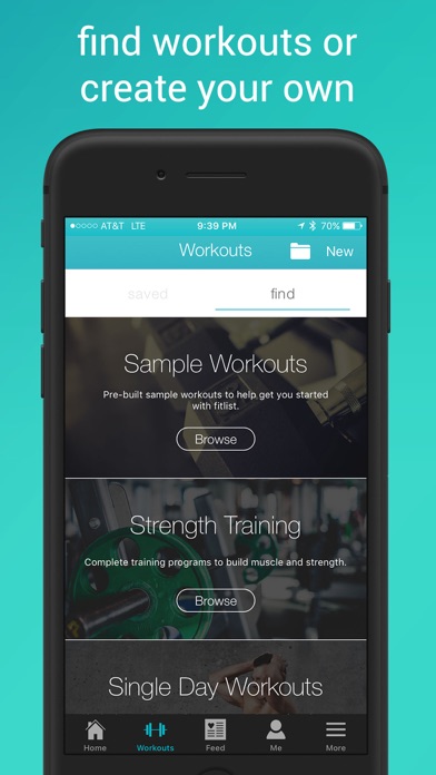 Fitlist Workout Log & Planner Screenshot