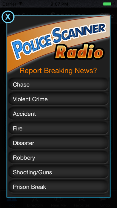 Police Radio Screenshot