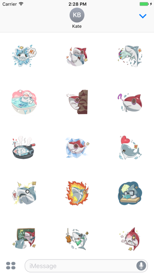 Happy Shark Sticker(圖2)-速報App