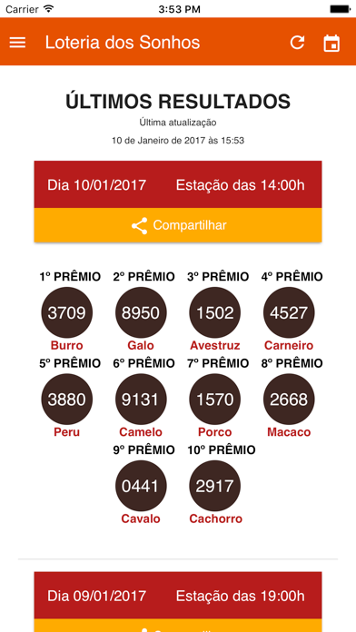Loteria dos Sonhos screenshot