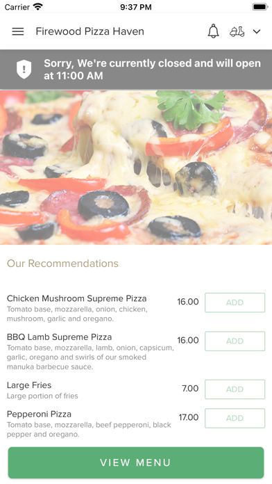 Firewood Pizza Haven Screenshot