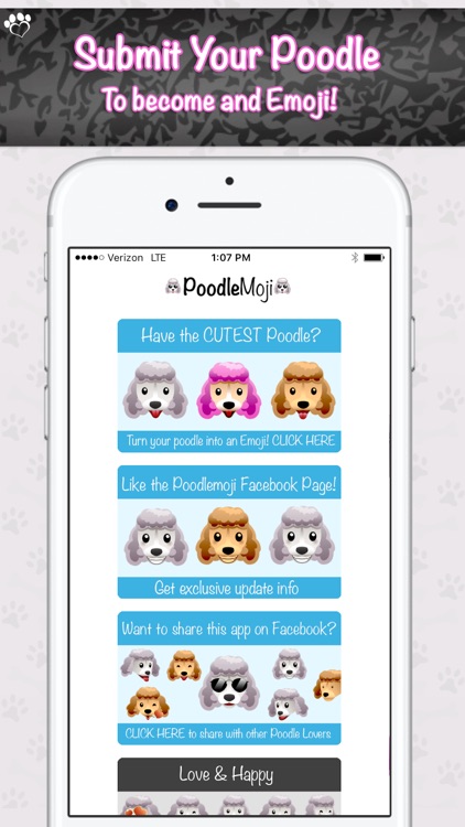 PoodleMoji - Poodle Lovers Emojis and Stickers screenshot-4